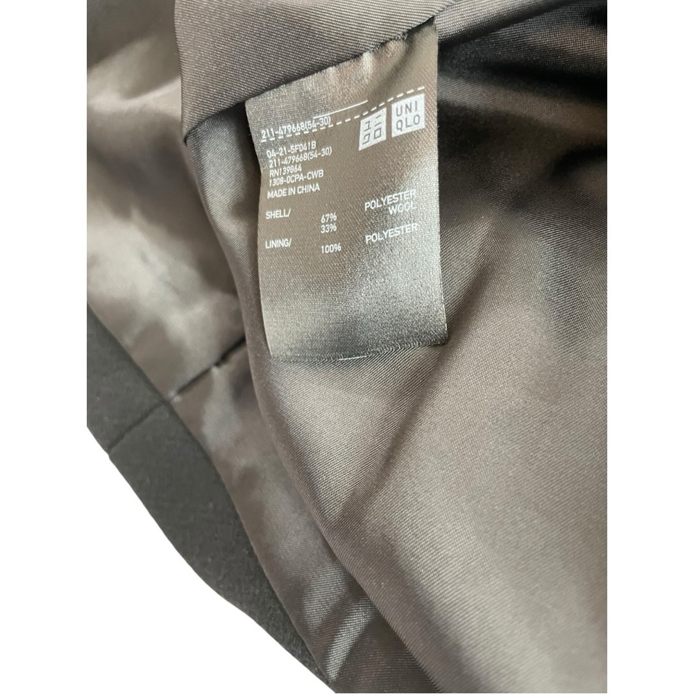 Uniqlo Tweed Tailored Women’s Wool Jacket Black 1 Button Size Small NWT - Picture 6 of 6